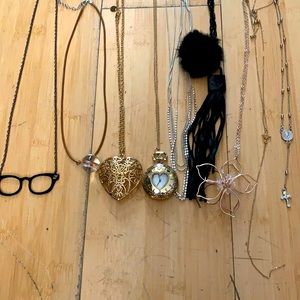Assorted long necklaces
